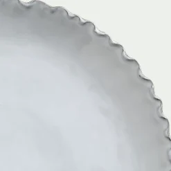 Assiette*alinea Assiette plate en grès D28cm - Blanc