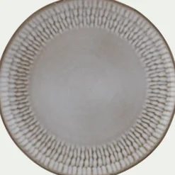 Assiette*alinea Assiette plate en grès D26,6cm - ventoux Blanc