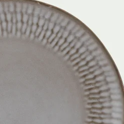 Assiette*alinea Assiette plate en grès D26,6cm - ventoux Blanc