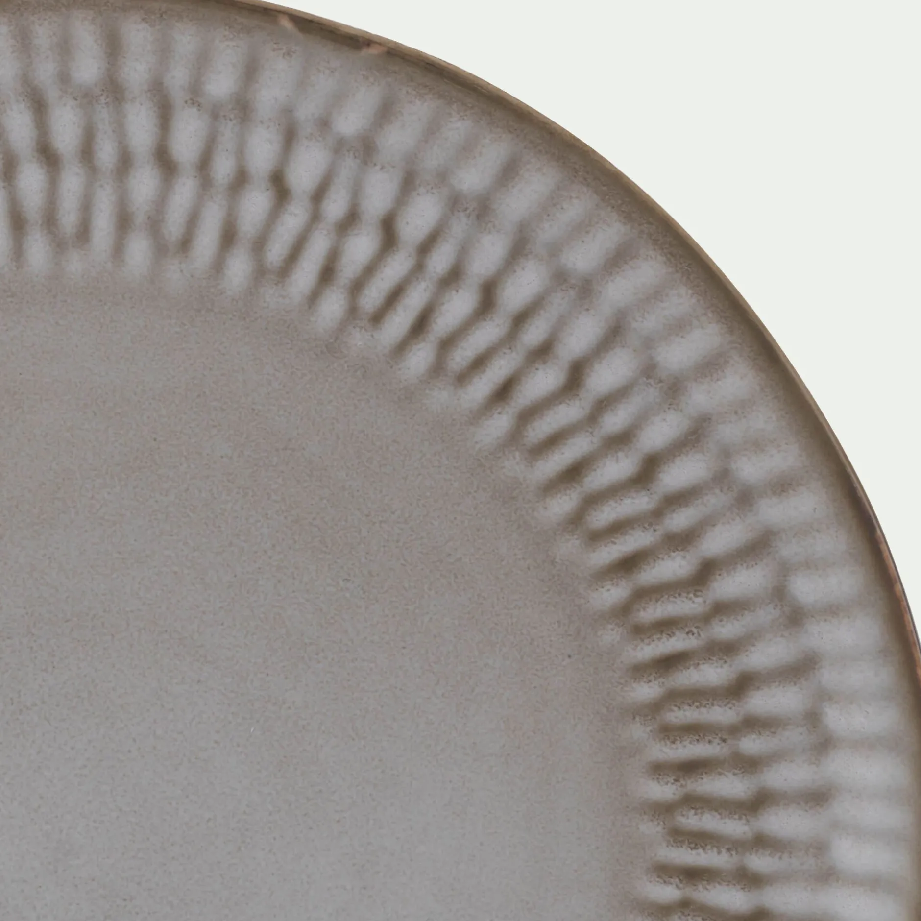 Assiette*alinea Assiette plate en grès D26,6cm - ventoux Blanc