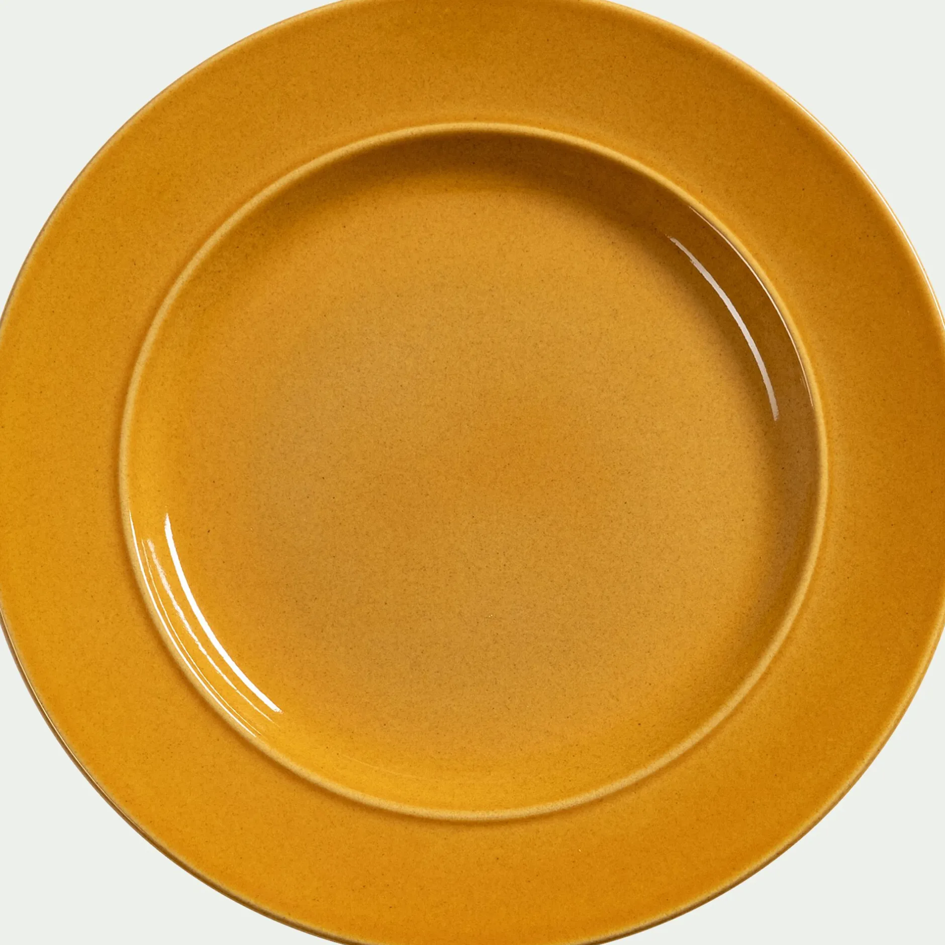 Assiette|Assiette De Noël*alinea Assiette plate en grès D27,4cm - Jaune
