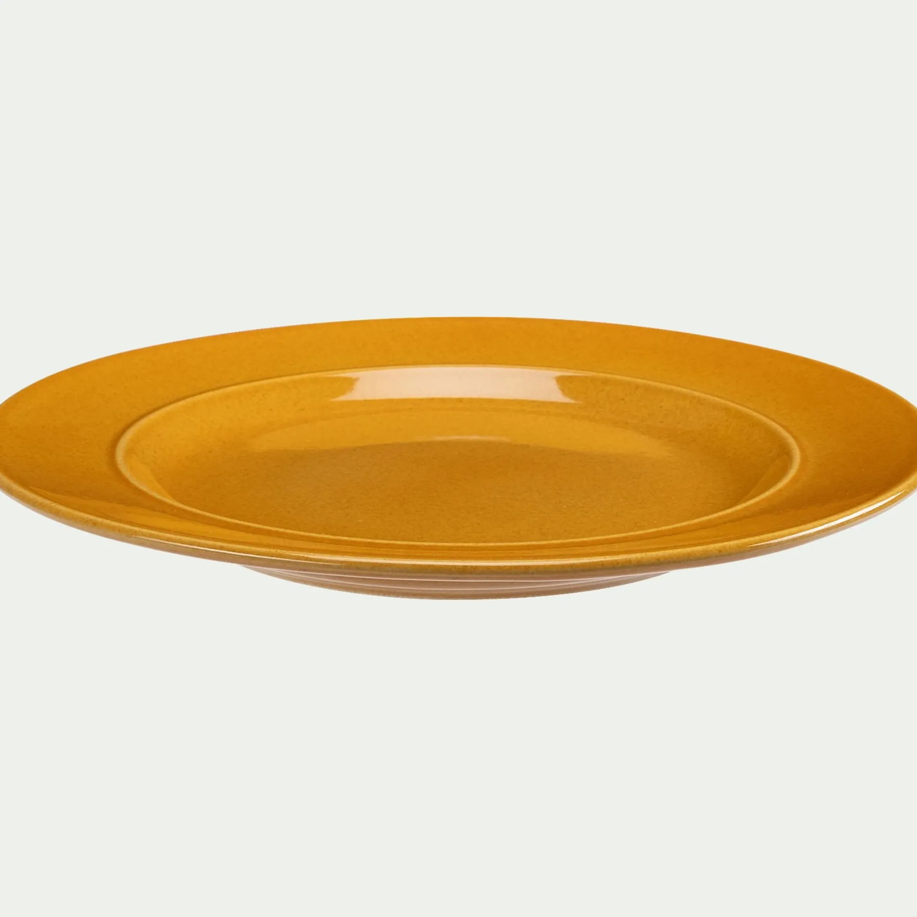 Assiette|Assiette De Noël*alinea Assiette plate en grès D27,4cm - Jaune