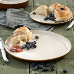 Assiette*alinea Assiette plate en grès D27,5cm - brun laquier Marron