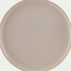 Assiette*alinea Assiette plate en grès D27,5cm - brun laquier Marron