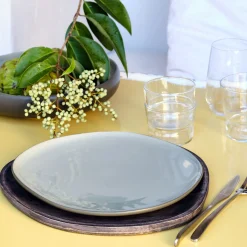 Assiette|Assiette De Noël*alinea Assiette plate en grès D27cm - olivier Vert