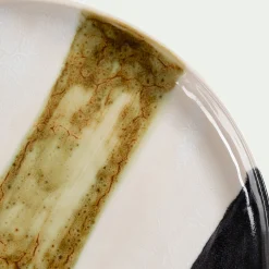 Assiette*alinea Assiette plate en grès peint D27cm - Marron