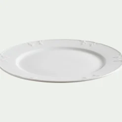 Assiette*alinea Assiette plate en porcelaine D28cm - Blanc