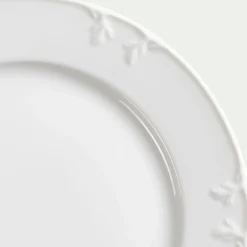 Assiette*alinea Assiette plate en porcelaine D28cm - Blanc