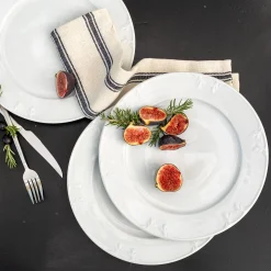 Assiette*alinea Assiette plate en porcelaine D28cm - Blanc