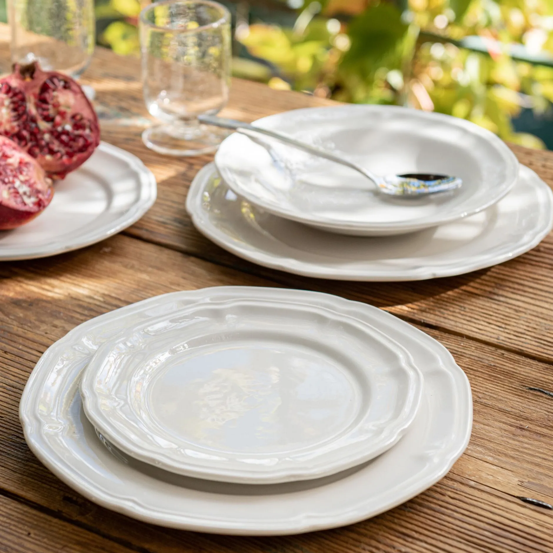 Assiette|Assiette De Noël*alinea Assiette plate en porcelaine D26,8cm - Blanc