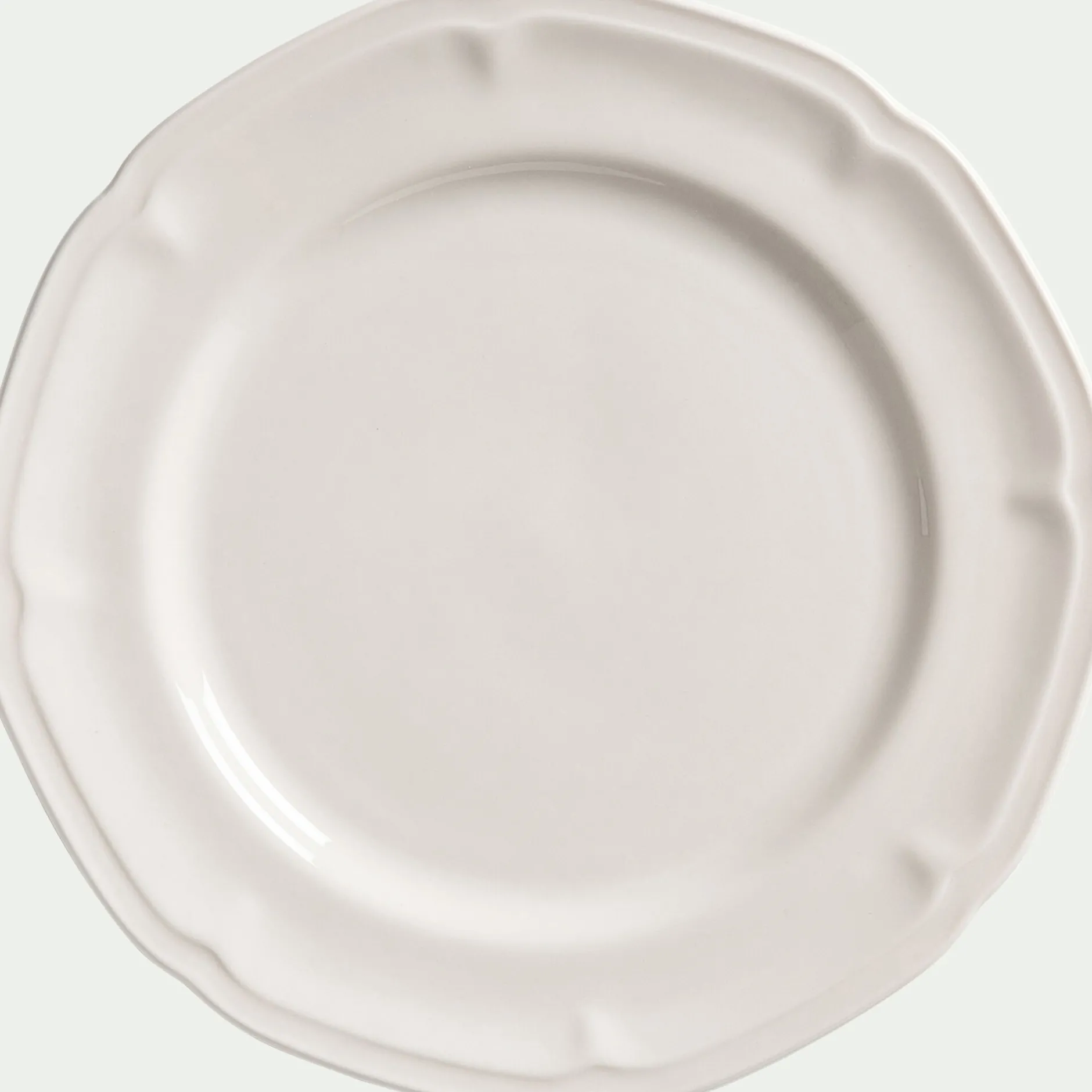 Assiette|Assiette De Noël*alinea Assiette plate en porcelaine D26,8cm - Blanc