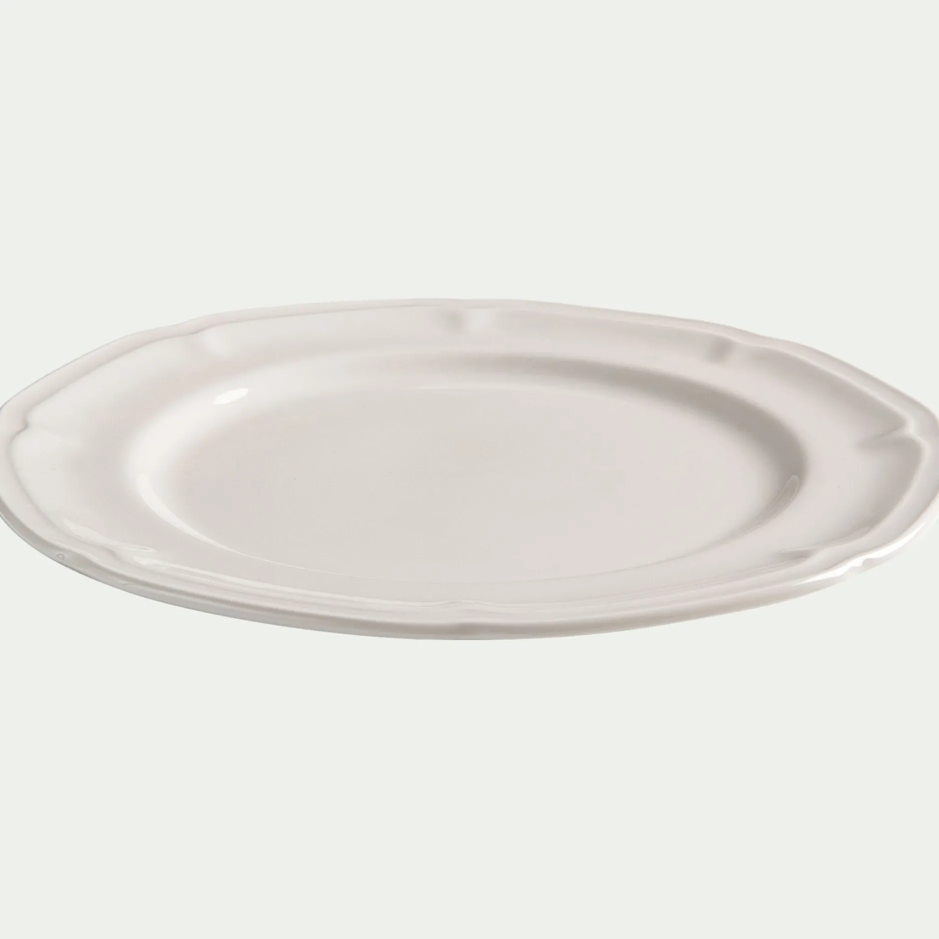 Assiette|Assiette De Noël*alinea Assiette plate en porcelaine D26,8cm - Blanc