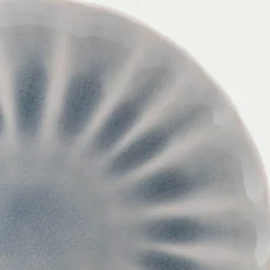 Assiette*alinea Assiette plate ondulée en grès D26,5cm - Bleu