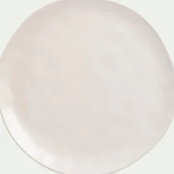 Assiette*alinea Assiette plate ondulée en faïence D26cm - ventoux Blanc