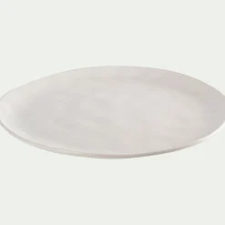 Assiette*alinea Assiette plate ondulée en faïence D26cm - ventoux Blanc