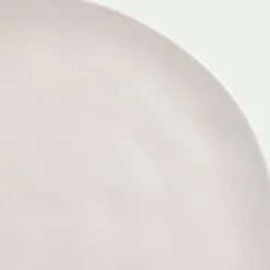 Assiette*alinea Assiette plate ondulée en faïence D26cm - ventoux Blanc