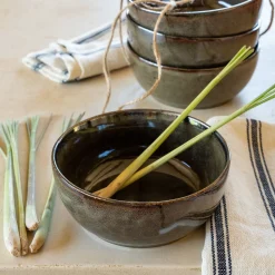 Assiette*alinea Assiette poke bowl en grès D18cm - Vert