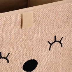 Matelas Enfant|Panier Déco Enfant*alinea Bac de rangement en carton imprimé - Marron