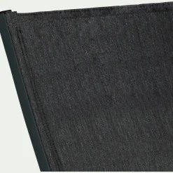 Transat Et Chaise Longue*alinea Bain de soleil en aluminium et textilène - noir