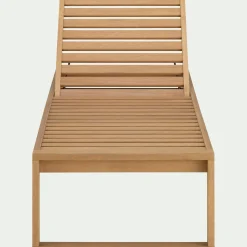 Transat Et Chaise Longue*alinea Bain de soleil en eucalyptus FSC - Bois clair