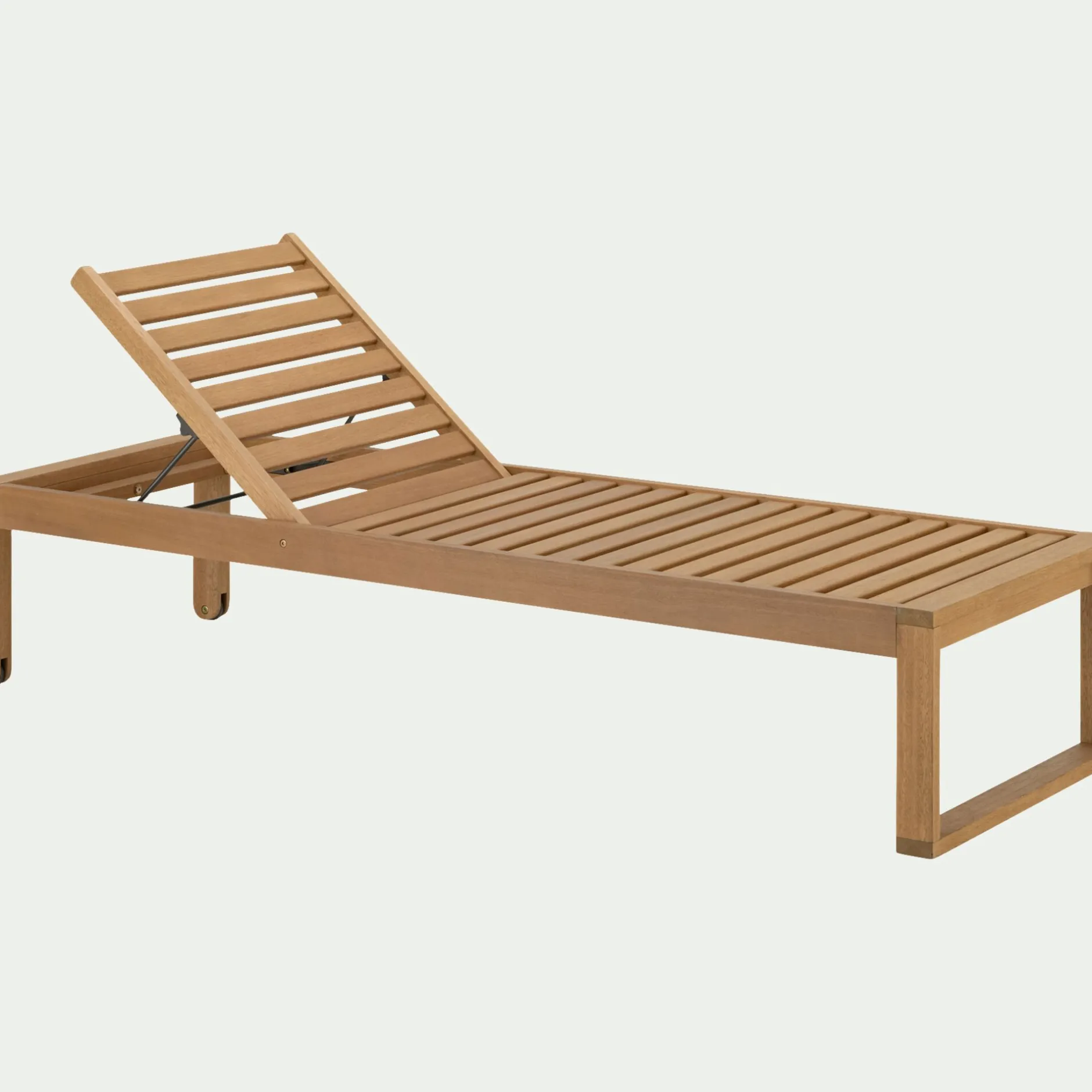 Transat Et Chaise Longue*alinea Bain de soleil en eucalyptus FSC - Bois clair