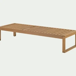 Transat Et Chaise Longue*alinea Bain de soleil en eucalyptus FSC - Bois clair