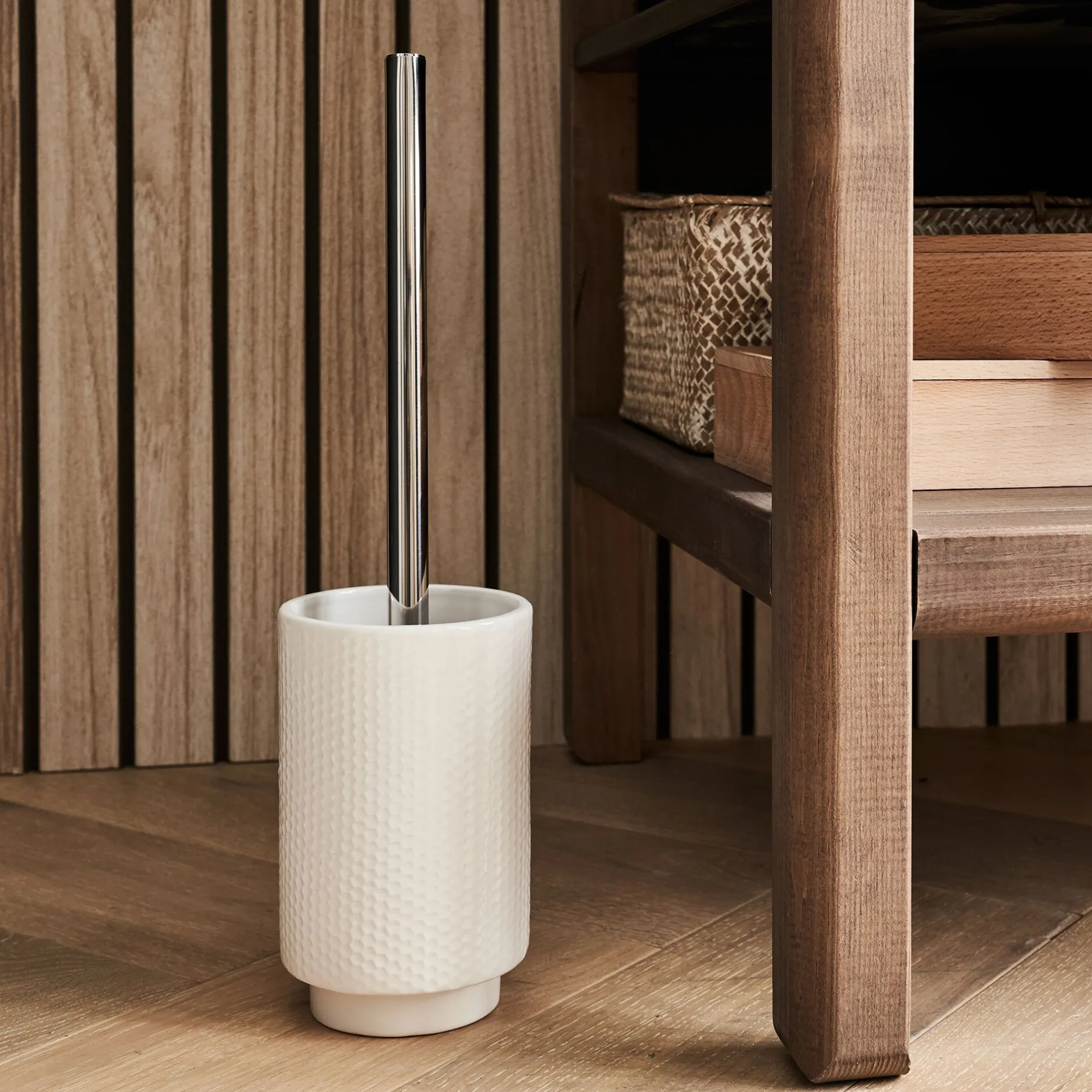 Accessoire Wc*alinea Balai et porte balai WC en céramique - ventoux Blanc