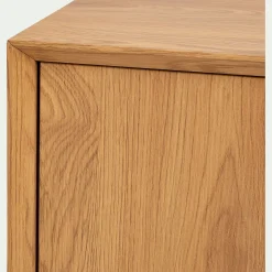 Meuble D'Entrée|Bibliothèque Et Étagère*alinea Bibliothèque 2 cases avec portes en bois L70xl36xH70cm - Bois clair
