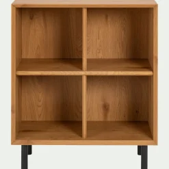 Meuble D'Entrée|Bibliothèque Et Étagère*alinea Bibliothèque 4 cases en bois L70xl36xH70cm - Bois clair