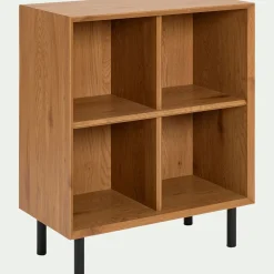Meuble D'Entrée|Bibliothèque Et Étagère*alinea Bibliothèque 4 cases en bois L70xl36xH70cm - Bois clair