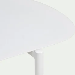 Meuble D'Entrée|Console*alinea Bibliothèque 2 tablettes en acier - L100,50xH46cm Blanc