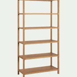 Bibliothèque Et Étagère*alinea Bibliothèque 5 étagères en chêne L90xl35,5xH176,5cm - Bois clair