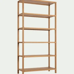 Bibliothèque Et Étagère*alinea Bibliothèque 5 étagères en chêne L90xl35,5xH176,5cm - Bois clair