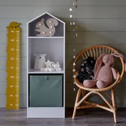 Bibliothèque Enfant|Bibliothèque Enfant*alinea Bibliothèque 2 étagères forme maison pour chambre enfant - Blanc