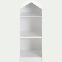 Bibliothèque Enfant|Bibliothèque Enfant*alinea Bibliothèque 2 étagères forme maison pour chambre enfant - Blanc