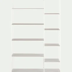 Bibliothèque Et Étagère*alinea Bibliothèque en acier - Blanc