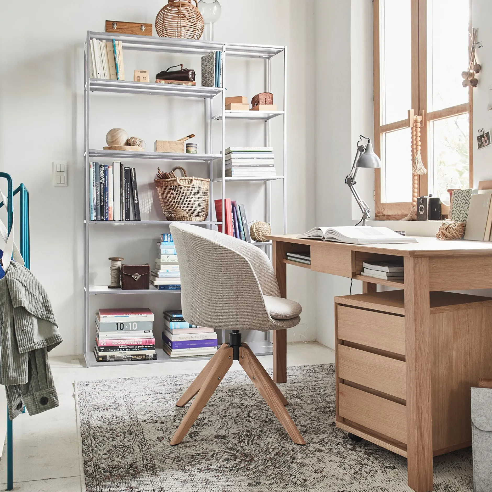 Bibliothèque Et Étagère*alinea Bibliothèque en acier - Blanc