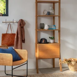 Bibliothèque Et Étagère*alinea Bibliothèque en bois de chêne H192xL68cm - Bois clair