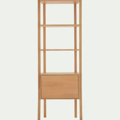 Bibliothèque Et Étagère*alinea Bibliothèque en bois de chêne H192xL68cm - Bois clair