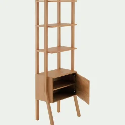 Bibliothèque Et Étagère*alinea Bibliothèque en bois de chêne H192xL68cm - Bois clair