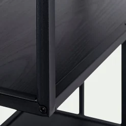 Bibliothèque Et Étagère*alinea Bibliothèque en métal et en bois - Noir