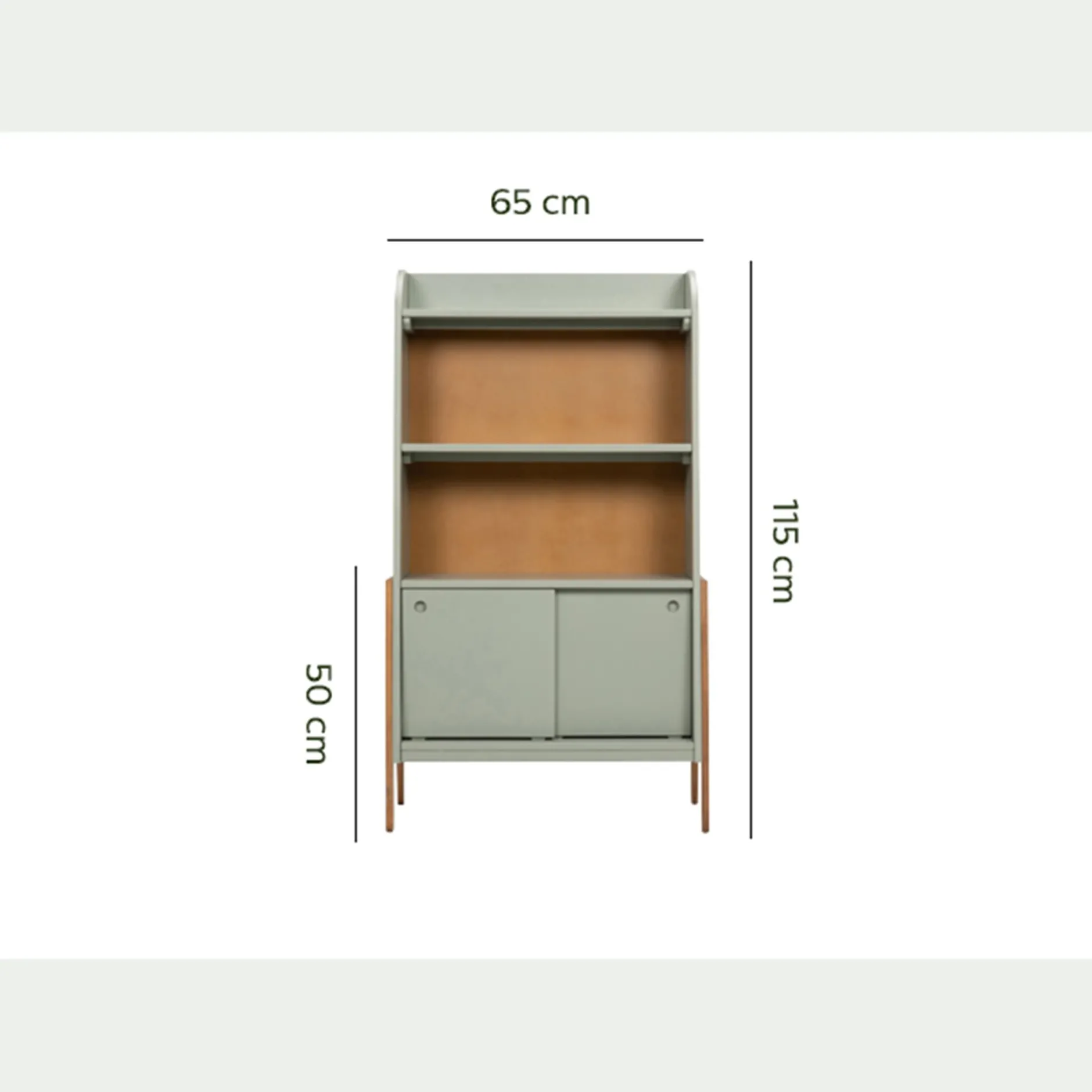 Bibliothèque Enfant|Bibliothèque Enfant*alinea Bibliothèque enfant en acacia - olivier Vert
