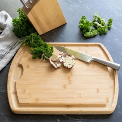 Salière Et Poivrière*alinea Billot de boucher en bambou 40x50cm - naturel Bois clair