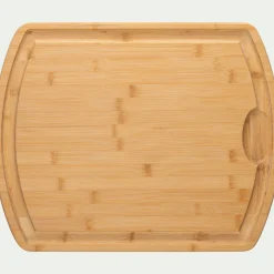 Salière Et Poivrière*alinea Billot de boucher en bambou 40x50cm - naturel Bois clair