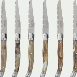 Couvert De Table*alinea Bloc de 6 couteaux à steak en inox - Argenté