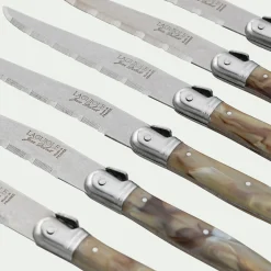 Couvert De Table*alinea Bloc de 6 couteaux à steak en inox - Argenté