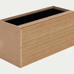 Rangement À Composer*alinea Bloc de 2 grands tiroirs en chêne strié L82cm - Bois clair