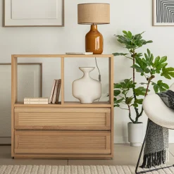 Rangement À Composer*alinea Bloc de 2 grands tiroirs L82cm Bois clair