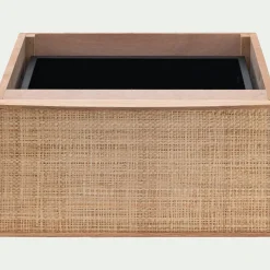 Rangement À Composer*alinea Bloc de 1 tiroir en chêne et raphia L40cm - Bois clair