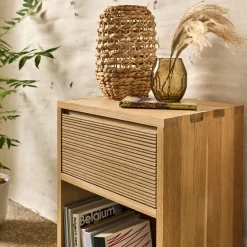 Rangement À Composer*alinea Bloc de 1 tiroir en chêne strié L40cm - Bois clair